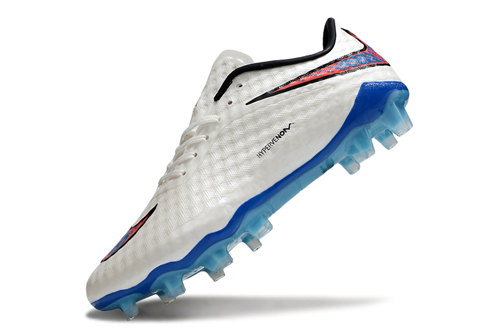 Chuteira Nike Hypervenom Elite FG Campo - Branca e Azul