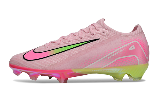 Chuteira Campo Nike Air Zoom Mercurial Vapor 16 Elite FG Rosa e Verde