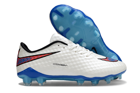 Chuteira Nike Hypervenom Elite FG Campo - Branca e Azul
