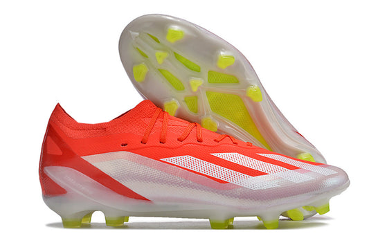Chuteira Adidas X CrazyFast.1 FG - Vermelho/Branco Campo