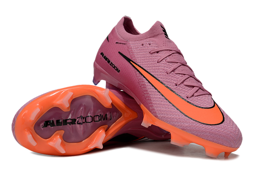Chuteira Campo Nike air zoom mercurial vapor elite rosa e laranja