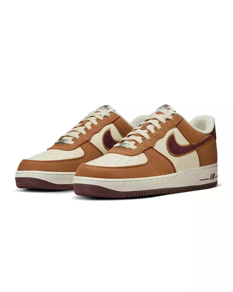 Nike Air Force 1 Low British Tan Burgundy Brush