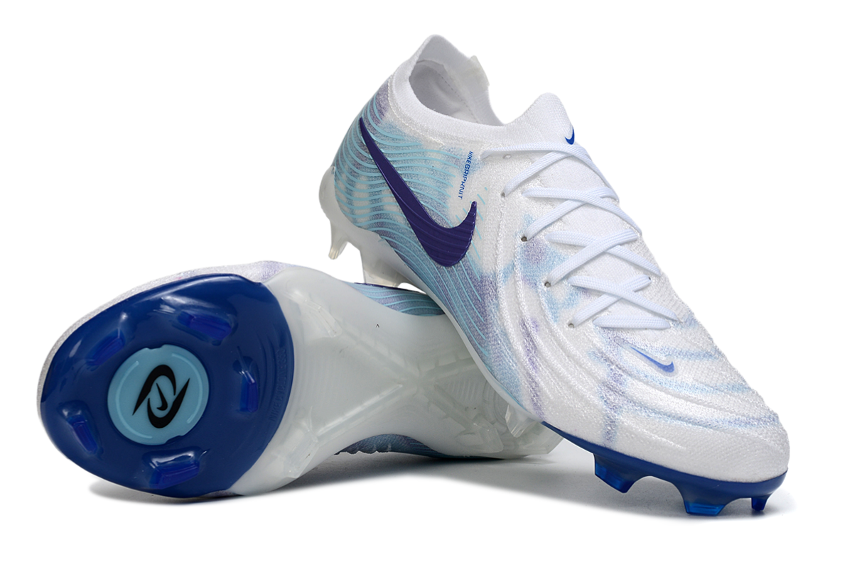 Chuteira Nike Phantom GX2 Elite Campo FG - Branco/Azul