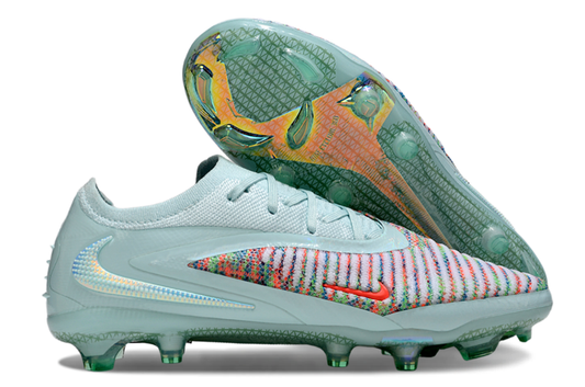 Chuteira Campo Nike Phantom GX 3 Elite FG Verde e Laranja