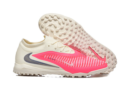 Chuteira Society Nike Phantom 6 Elite TF Branca e Vermelha