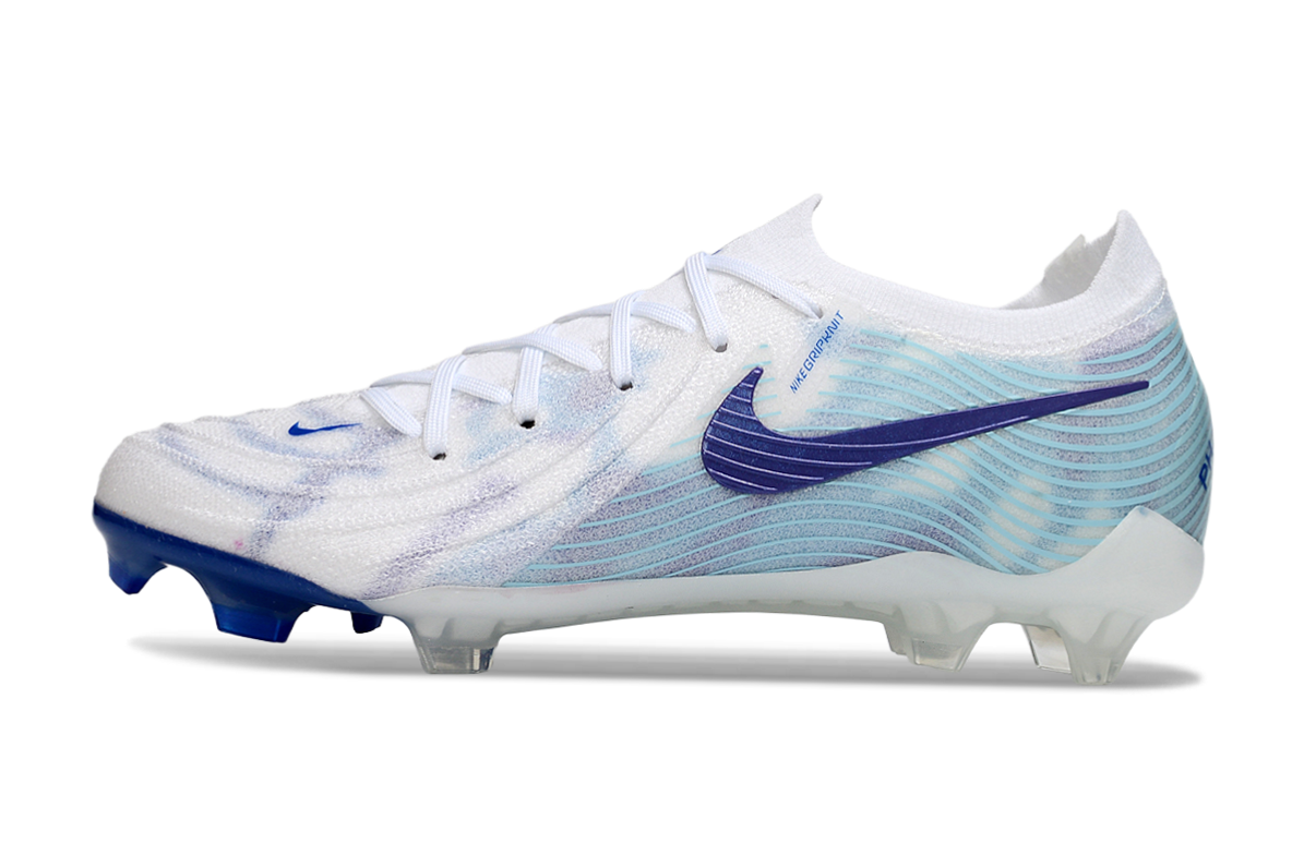 Chuteira Nike Phantom GX2 Elite Campo FG - Branco/Azul