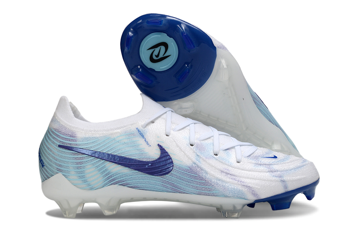 Chuteira Nike Phantom GX2 Elite Campo FG - Branco/Azul